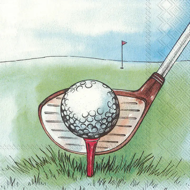 Paper Cocktail Napkins Pack of 20 I Love Golf