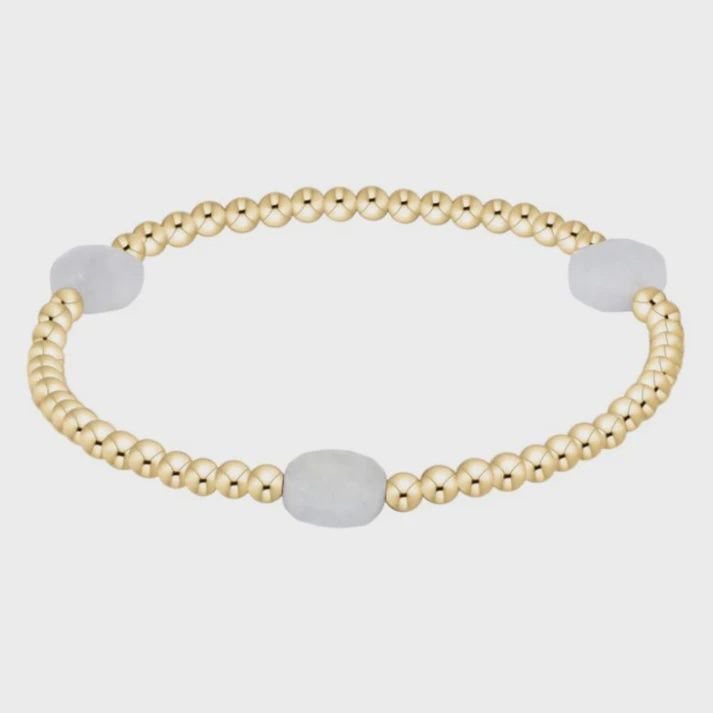 Enewton - Gemstone Admire Gem 3mm Gold in Aquamarine