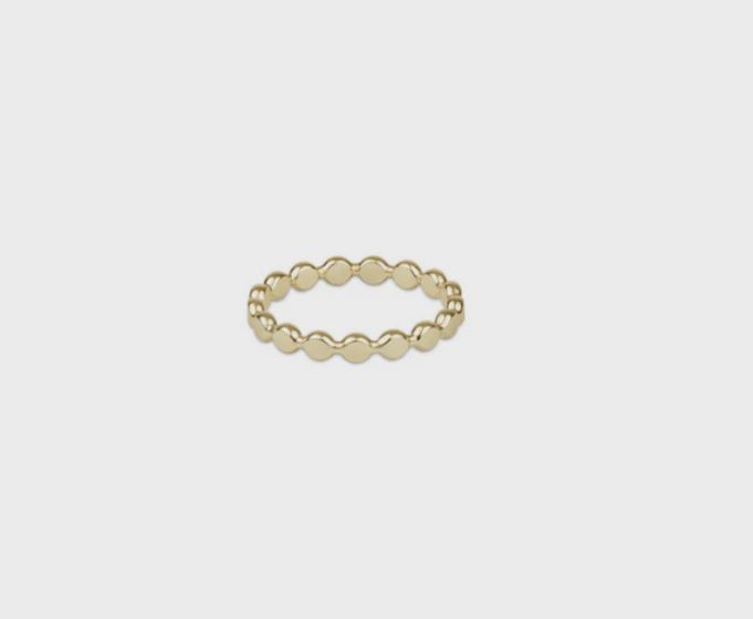 Enewton Classic Gold 2.5 mm Beaded Disc Ring