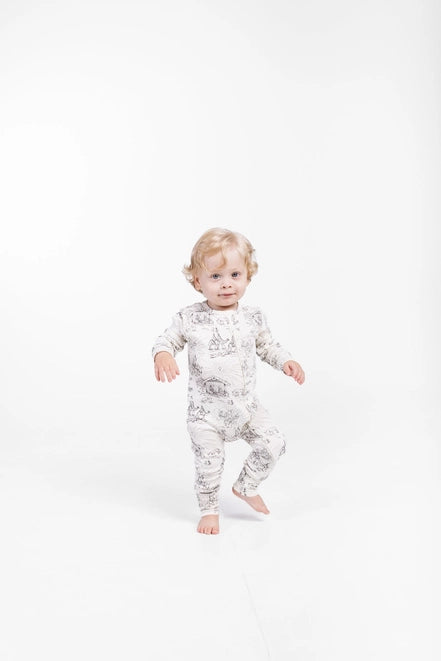 Bethlehem Footless Onesie Pj Cotton 3-6 Months