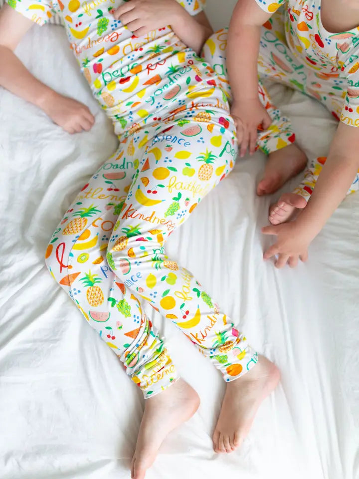 Fruit of the Spirit Pj Short Sleeve & Pants Set Bamboo