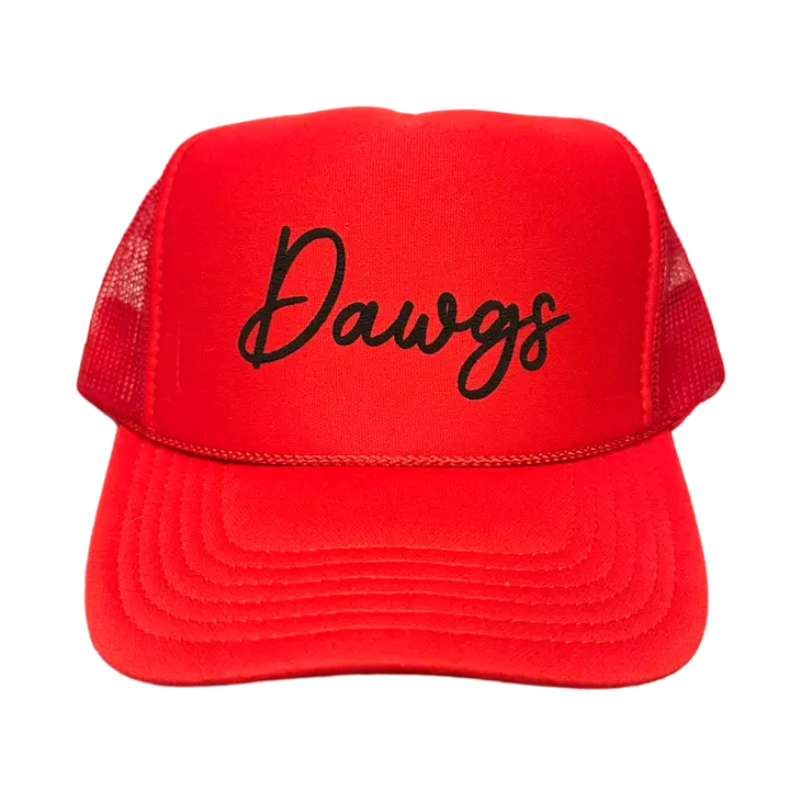 Dawgs - Red Puffy Trucker
