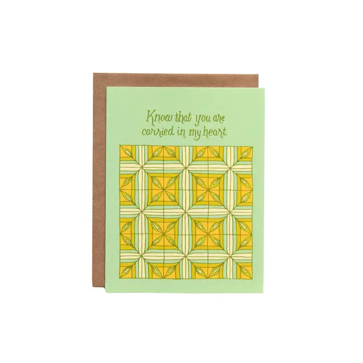 Carried in My Heart Greeting Card