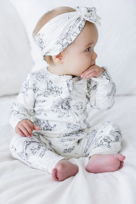Bethlehem Footless Onesie Pj Cotton 3-6 Months