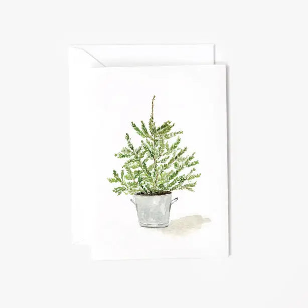 Potted Tree Mini Notecard