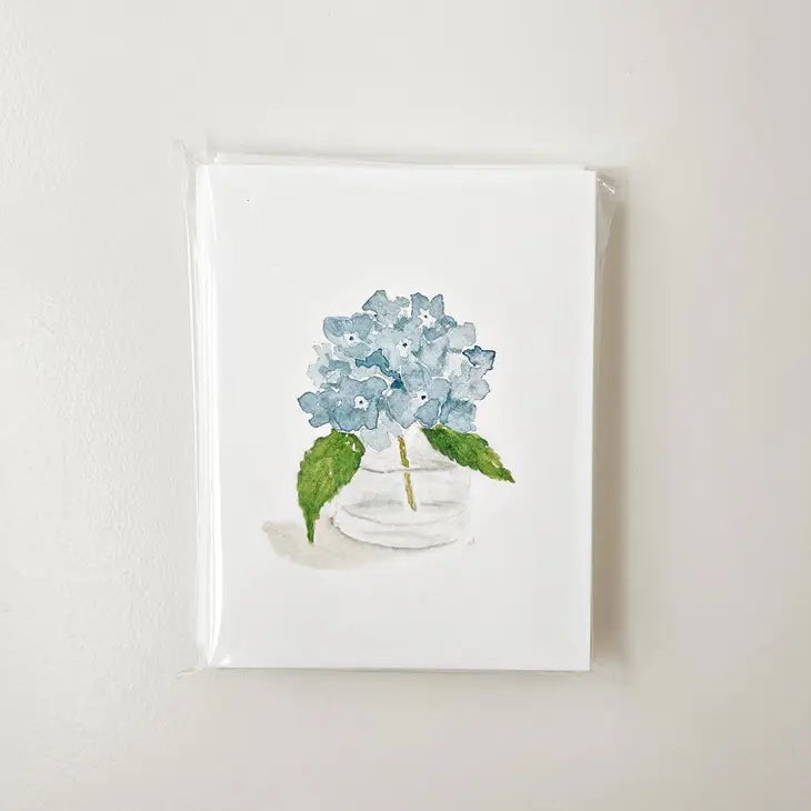 Hydrangea Notecards by emily lex (Pack of 8)