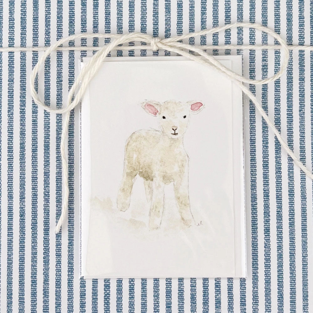 Lamb Mini Notecard by Emily Lex