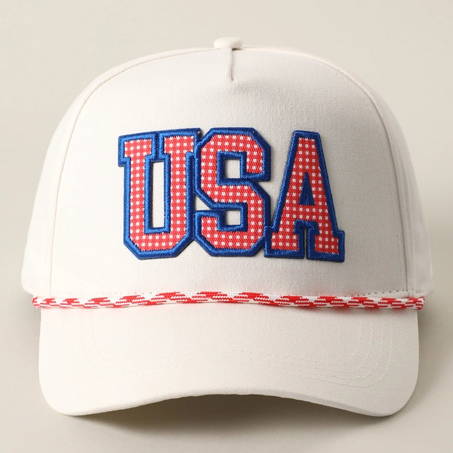 USA Patch Rope Trucker Hat