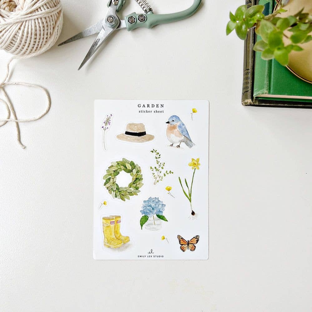 Garden Sticker Sheets by emily lex