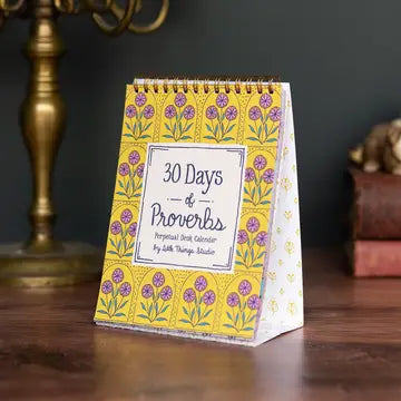 30 Days of Proverbs Perpetual Calendar - Vibrant