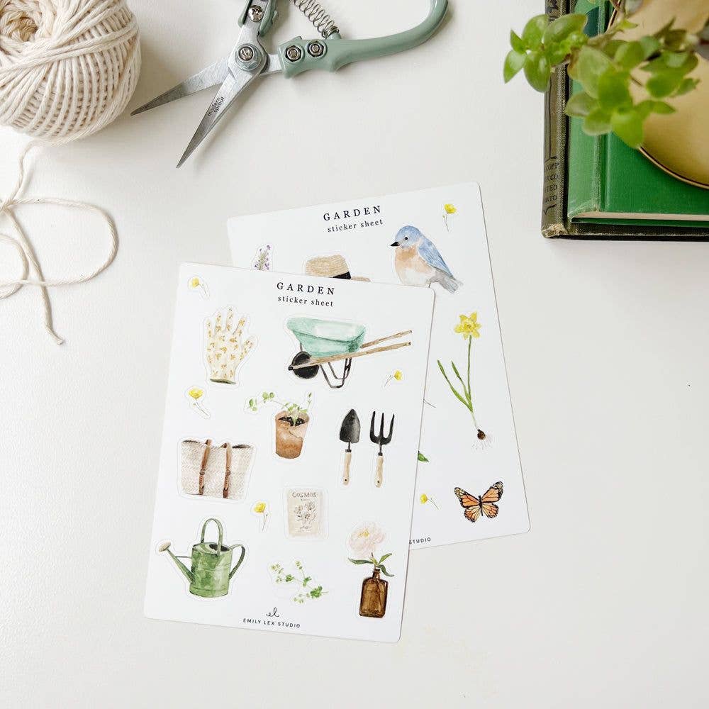 Garden Sticker Sheets by Emily Lex