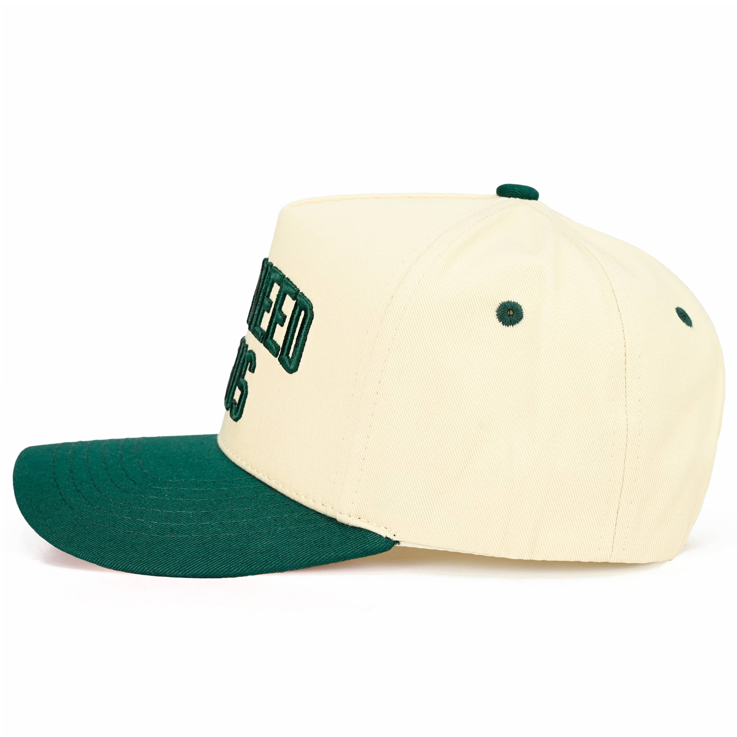 C.C Y'ALL NEED JESUS Embroidered Letter Two Tone Trucker Hat: Red