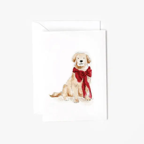 Festive Pup Mini Enclosure Notecard by Emily Lex