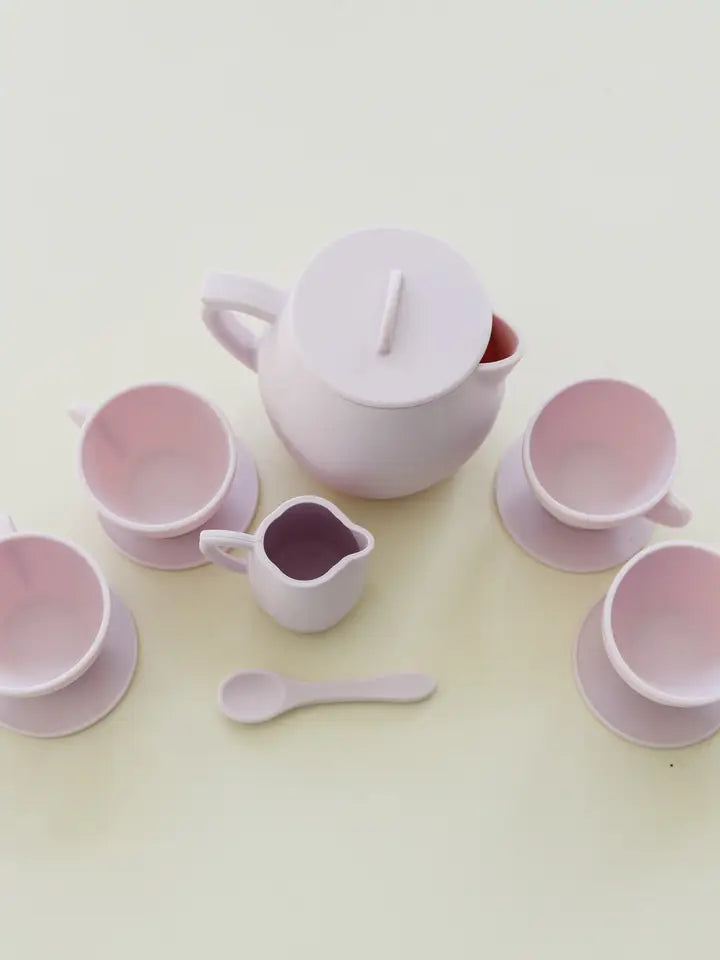 Primrose Pink Silicone Tea Play Set