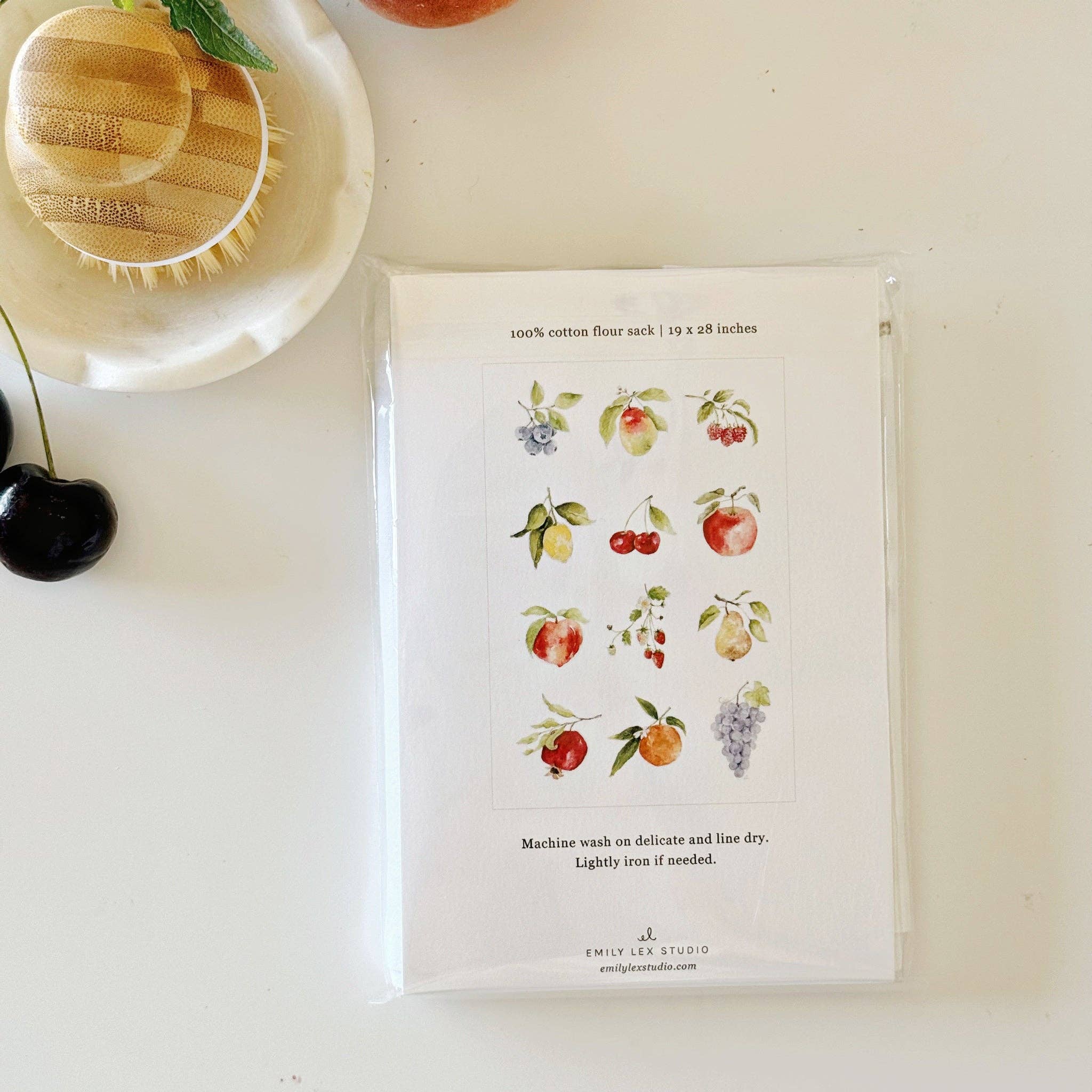 Emily Lex - Fruit Tea towel