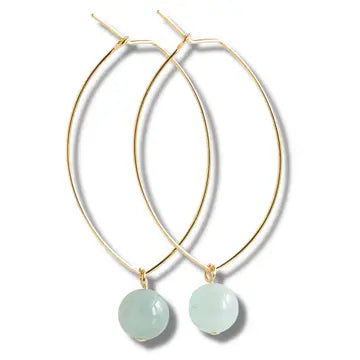 Lenny Gemstone Earrings, Multiple Colors