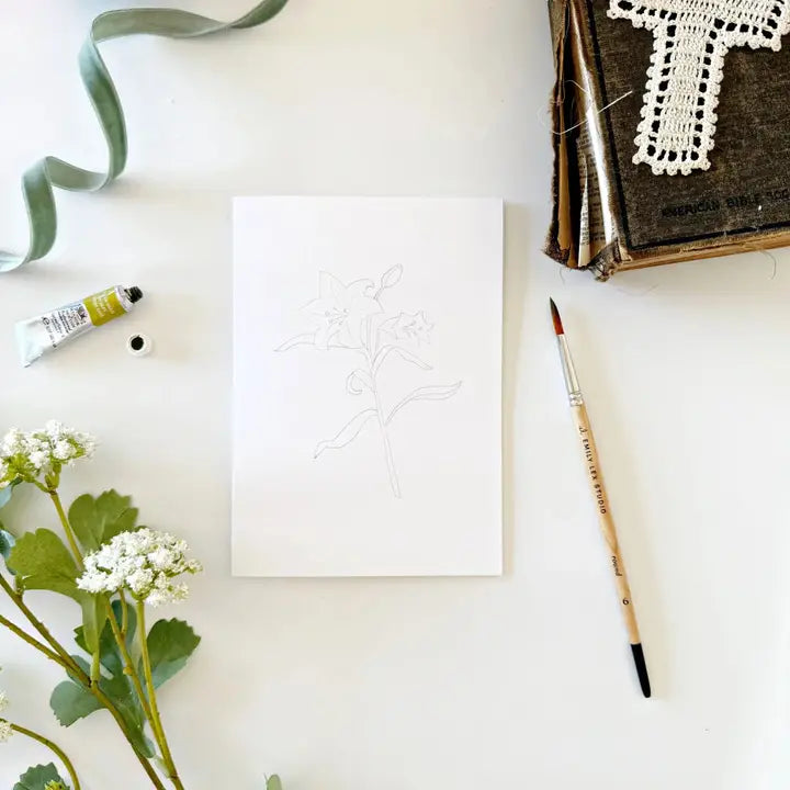 Emily Lex He Is Risen Paintable Watercolor Notecard Set