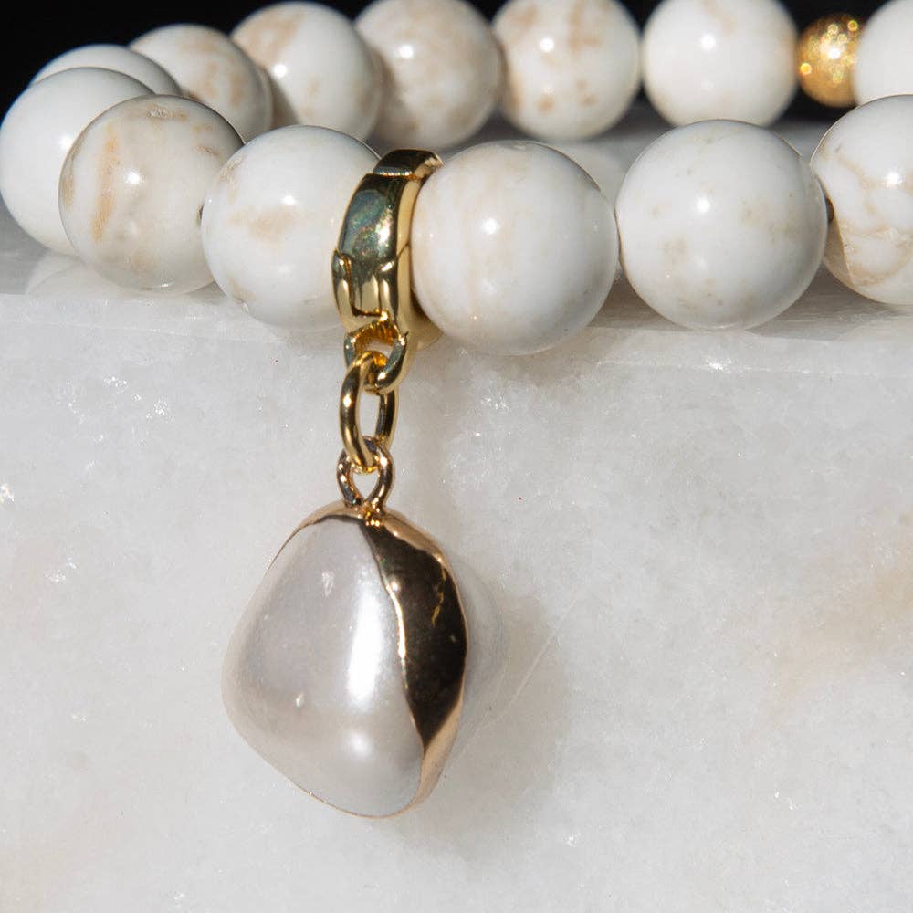 Large Pearl Charm