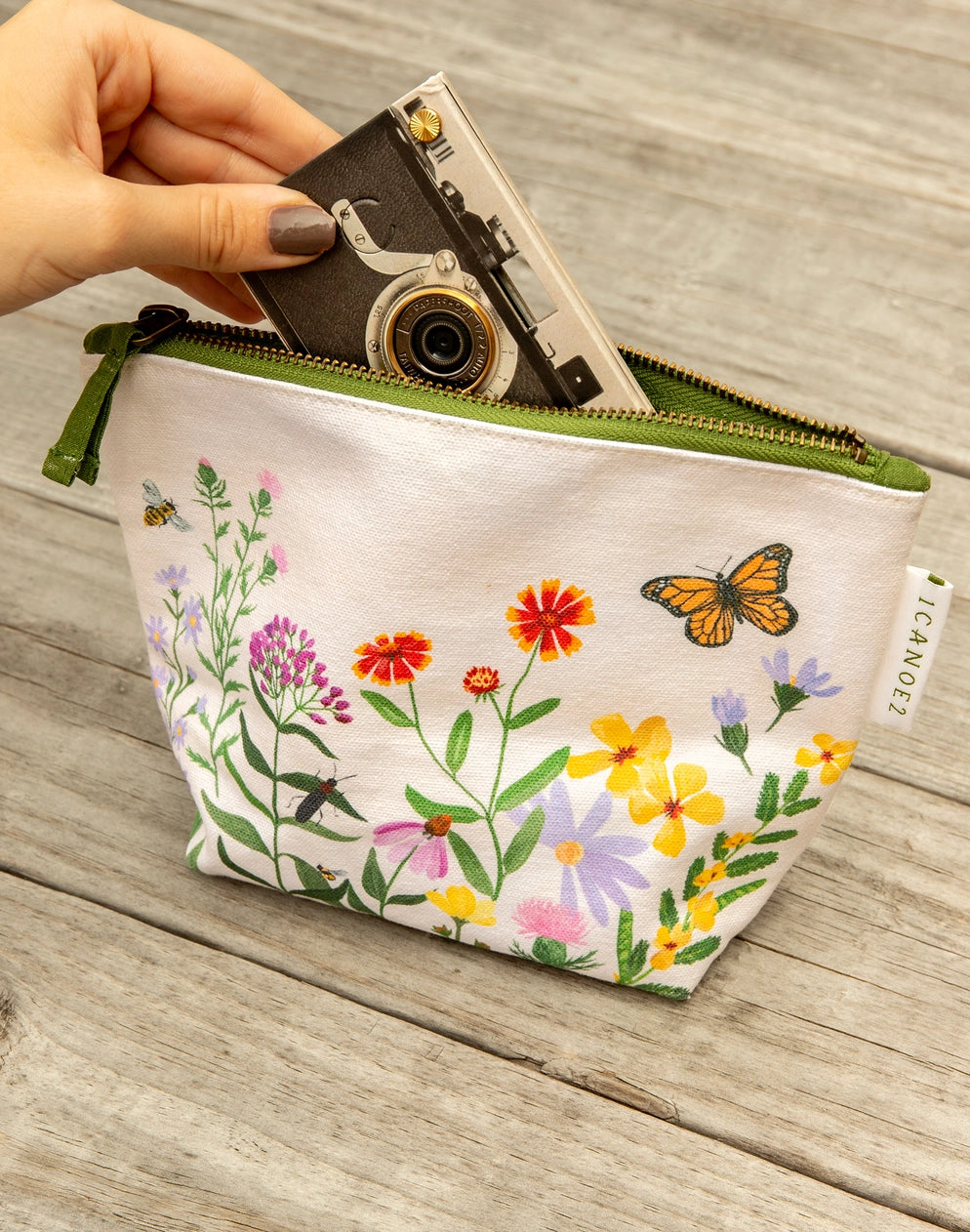 Wildflower Botanicals Canvas Pouch