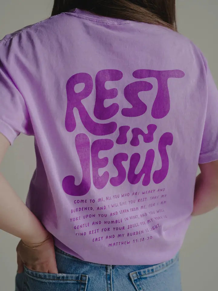 Rest in Jesus Tee | Women's Christian Tee