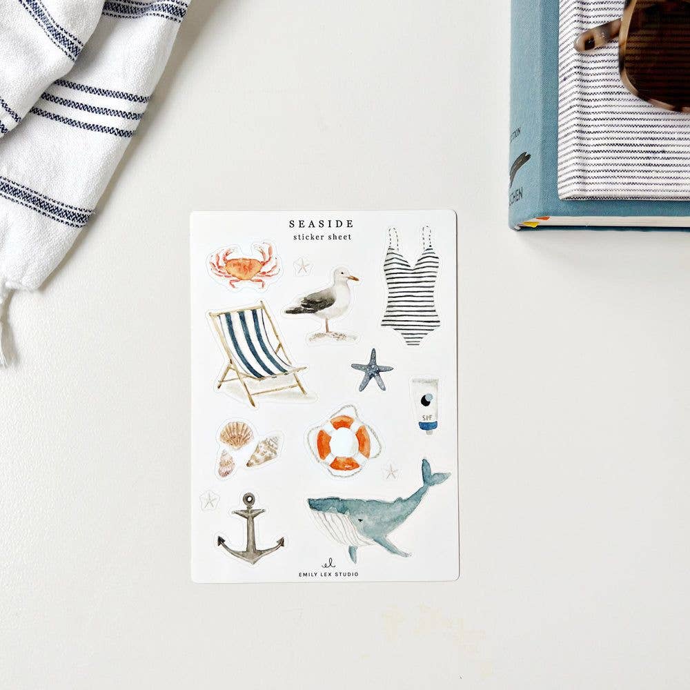 Seaside sticker sheets