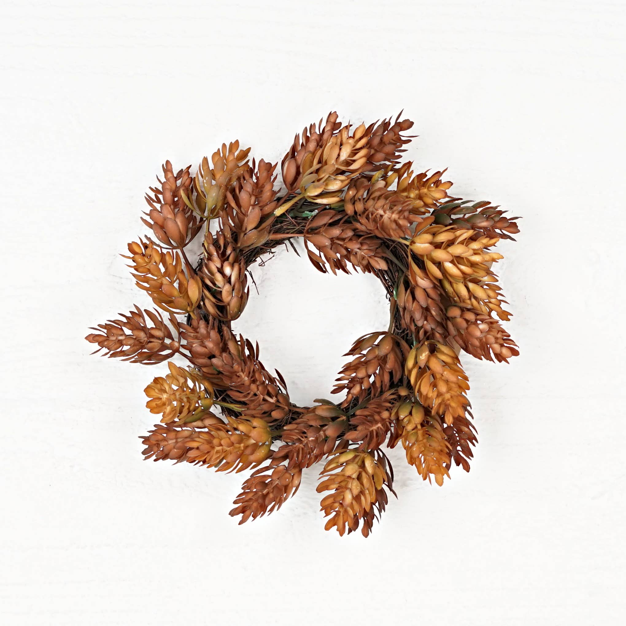 10in(3.5) Twig Wreath-Fall Mix Hops