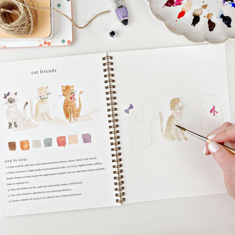 Animals Watercolor Workbook by Emily Lex
