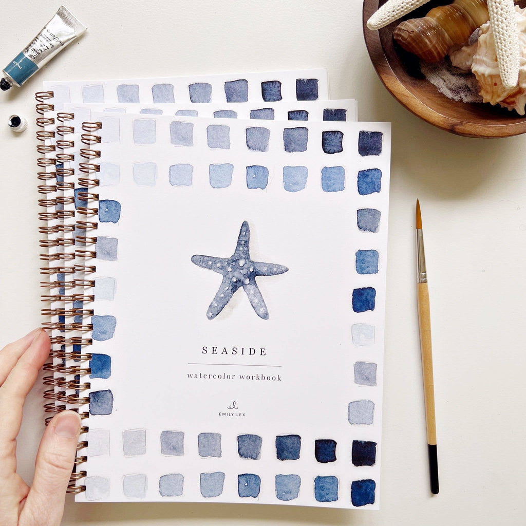 Seaside Watercolor Workbook by emily lex