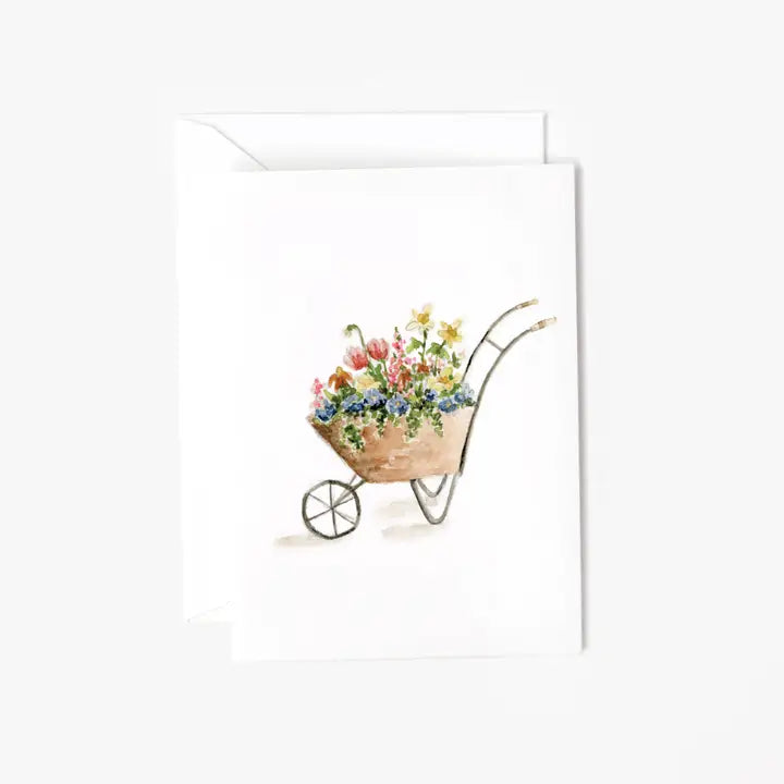 Wheelbarrow Mini Notecard - emily lex