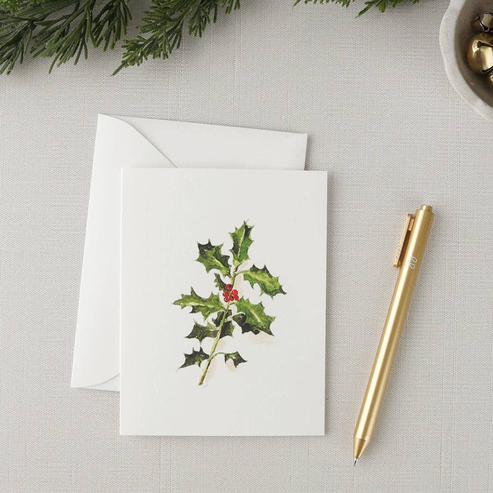 Classic Christmas Notecard Set by emily lex