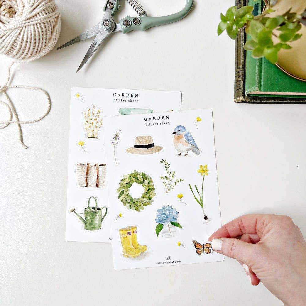 Garden Sticker Sheets by Emily Lex