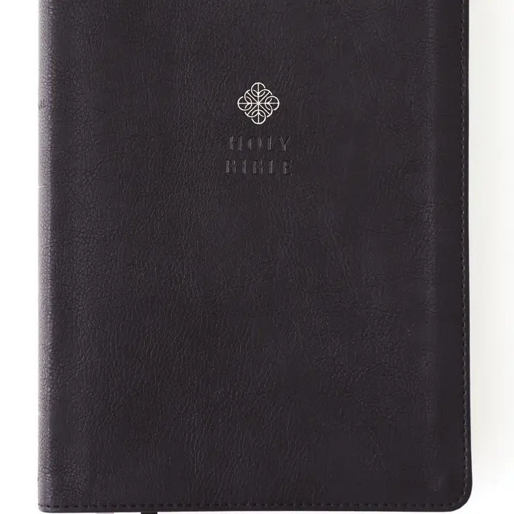 NIV Men's Devotional Bible, Large Print, Leathersoft Black