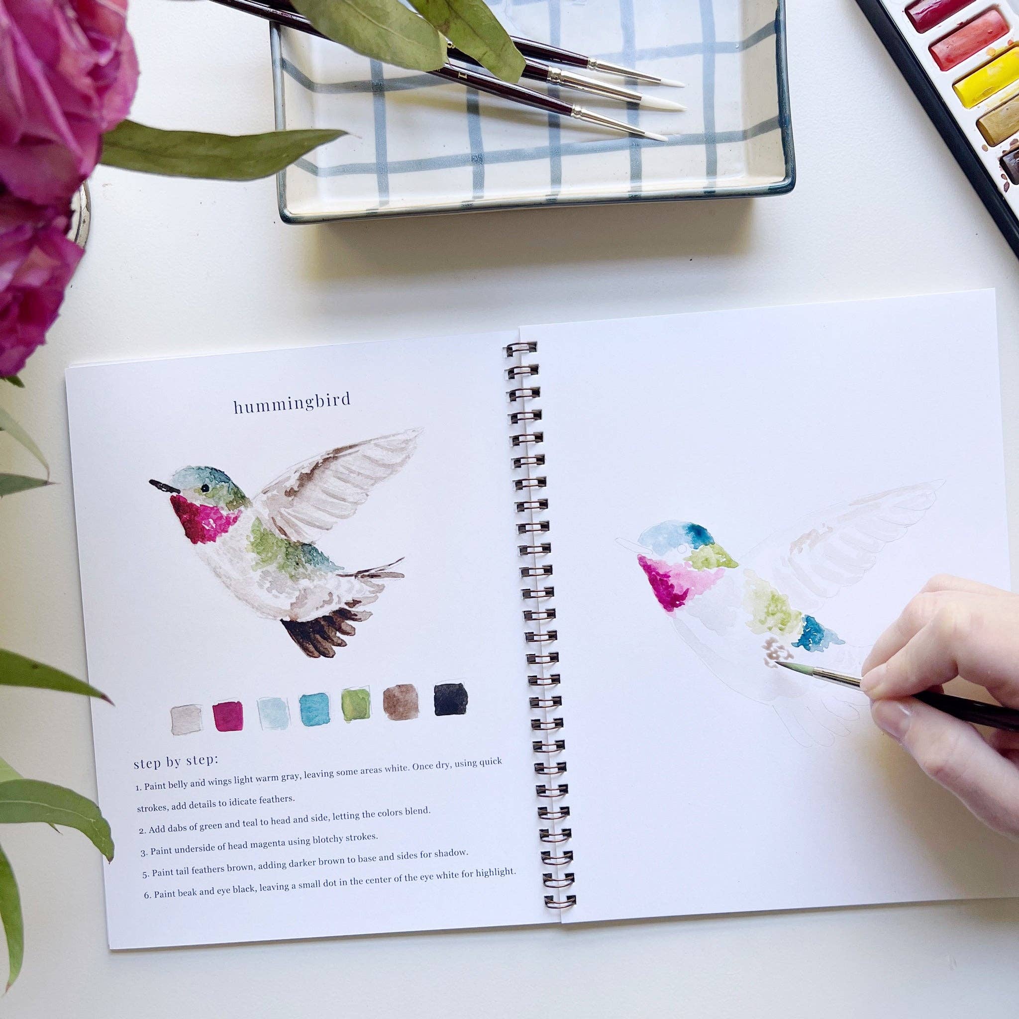Birds Watercolor Workbook by Emily Lex