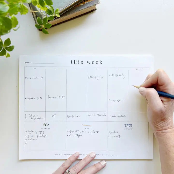 This Week - Weekly Planner Notepad from emily lex