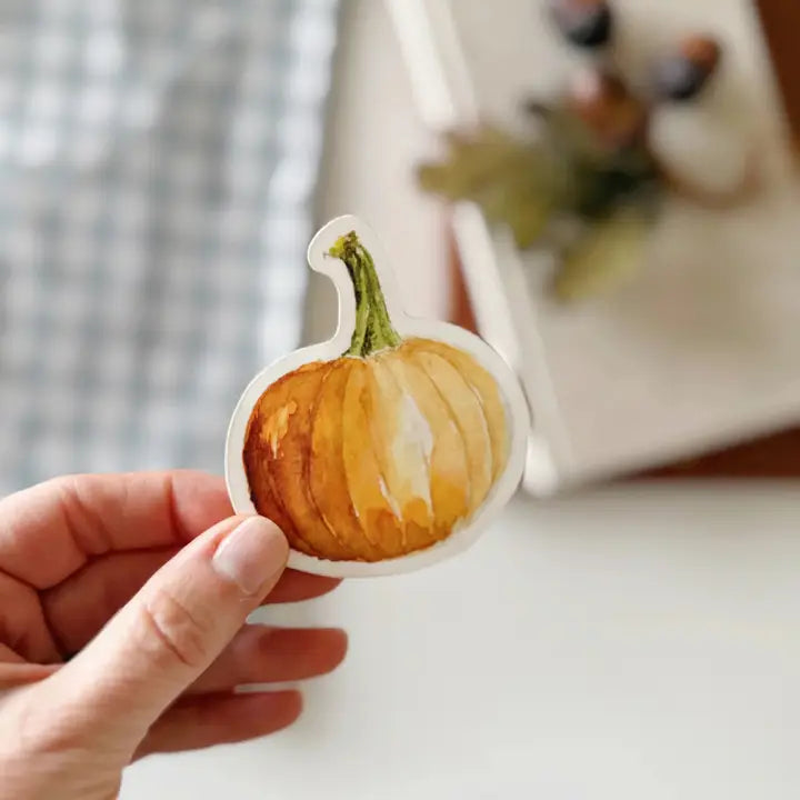 Orange Pumpkin Sticker by Emily Lex