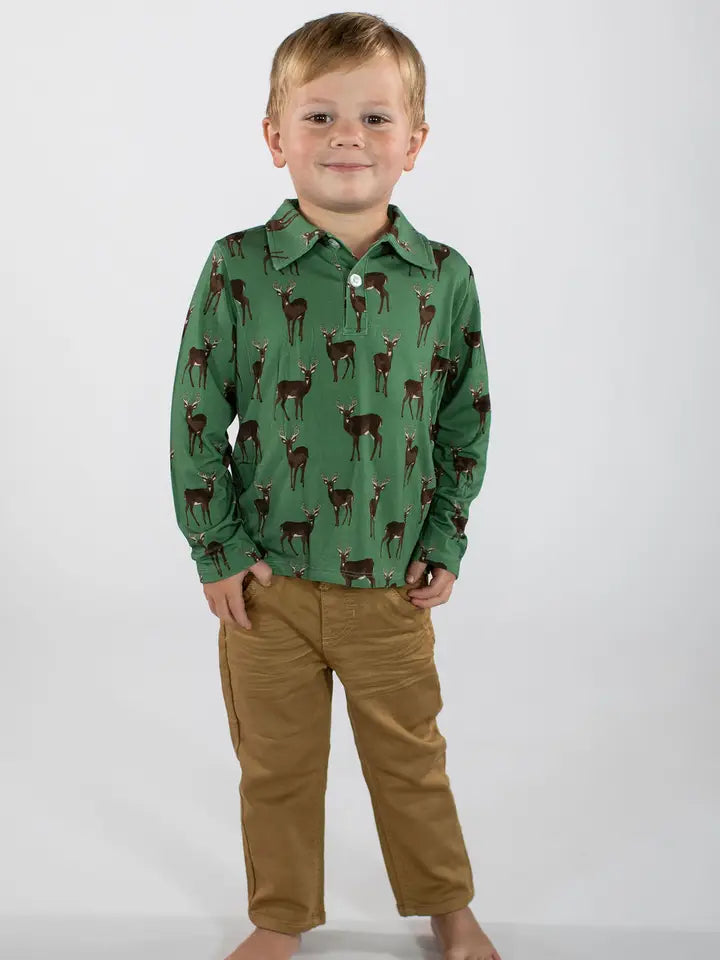 Deer Ls Polo Shirt