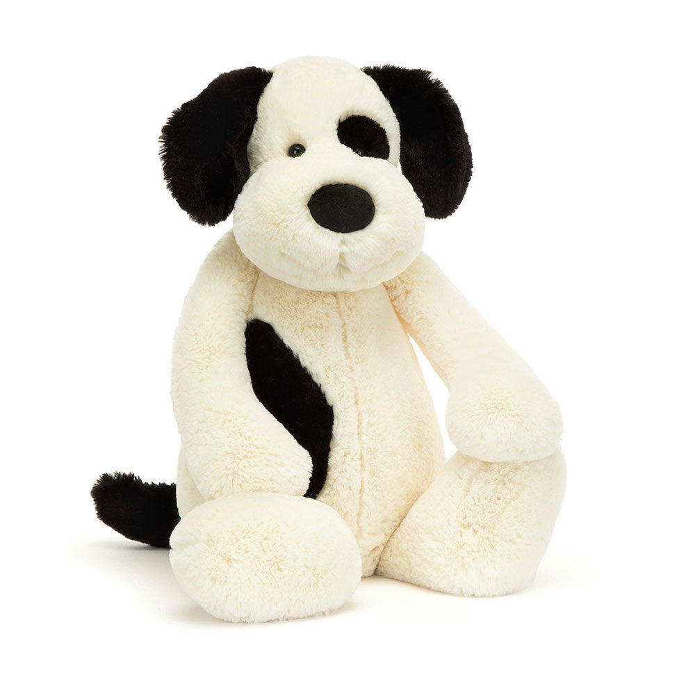 Jellycat -  Bashful Black & Cream Puppy