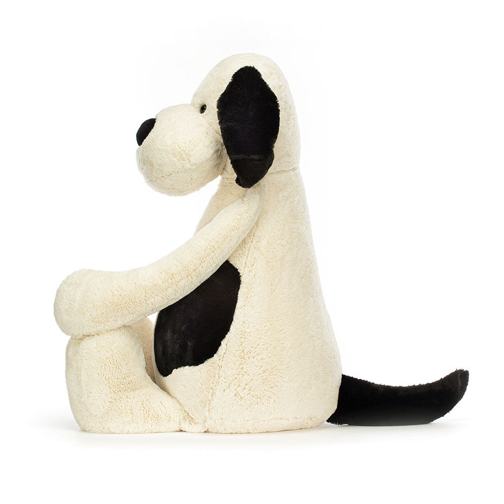 Giant Bashful Black & Cream Puppy