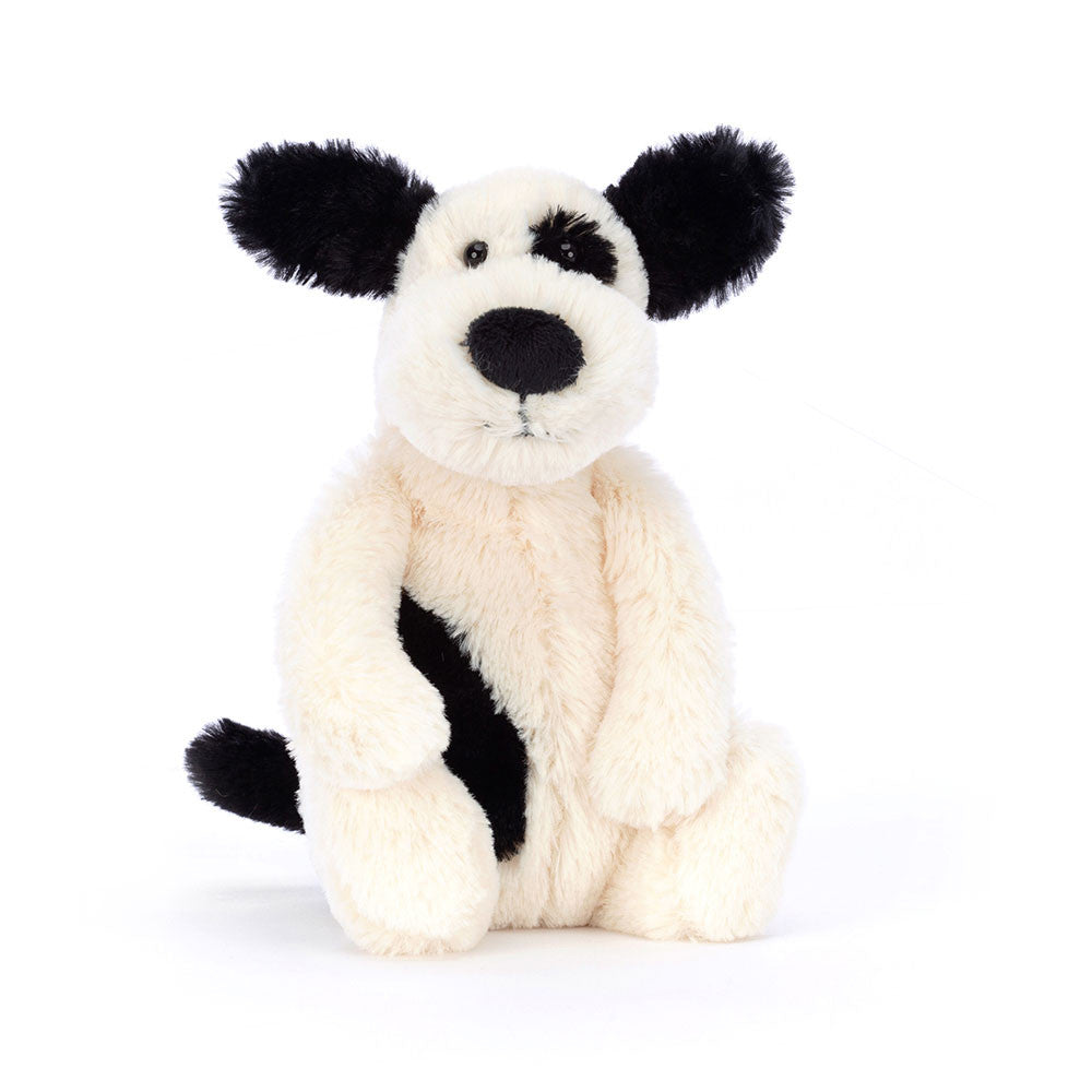 Jellycat -  Bashful Black & Cream Puppy