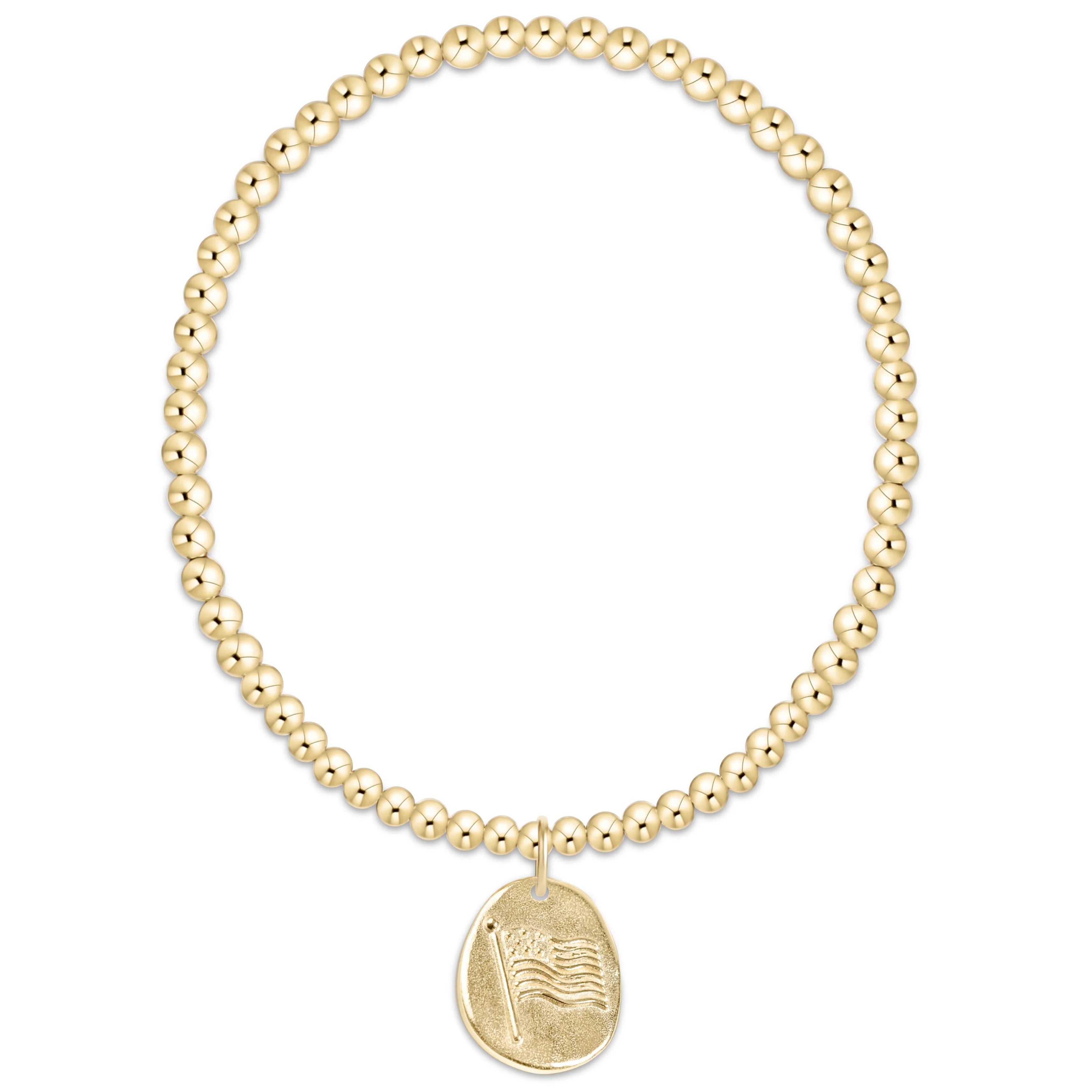 Enewton Extends - Classic Gold 3mm Bracelet - Inspire America Gold Disc