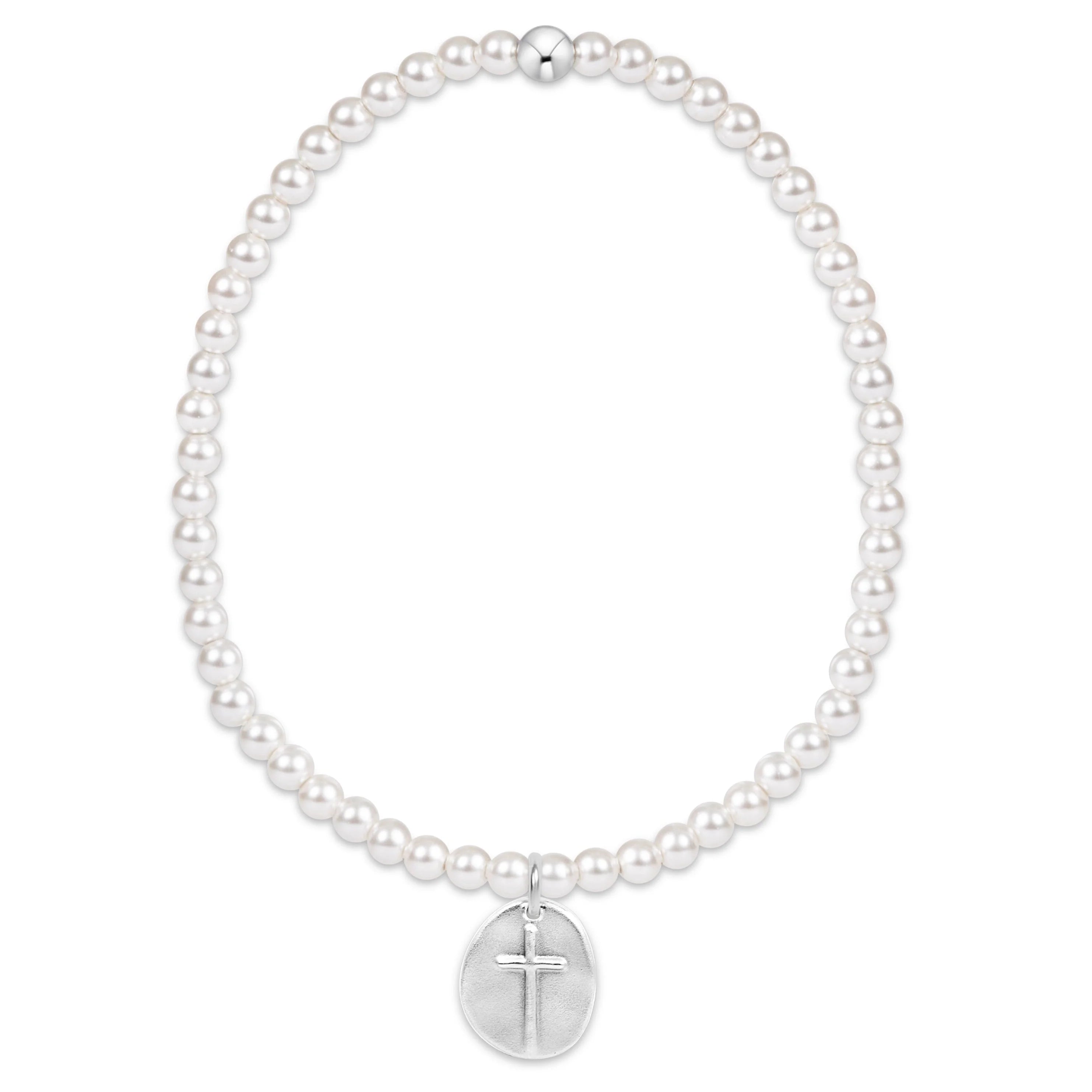 Enewton Classic Pearl 3mm Bracelet - Inspire Small Sterling Disc