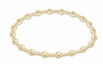 Enewton Classic Sincerity Pattern 4mm Bead Bracelet - Gold