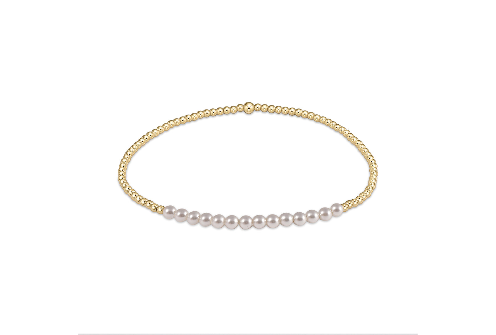 Enewton Gold Bliss 2mm Bead Bracelet - Pearl