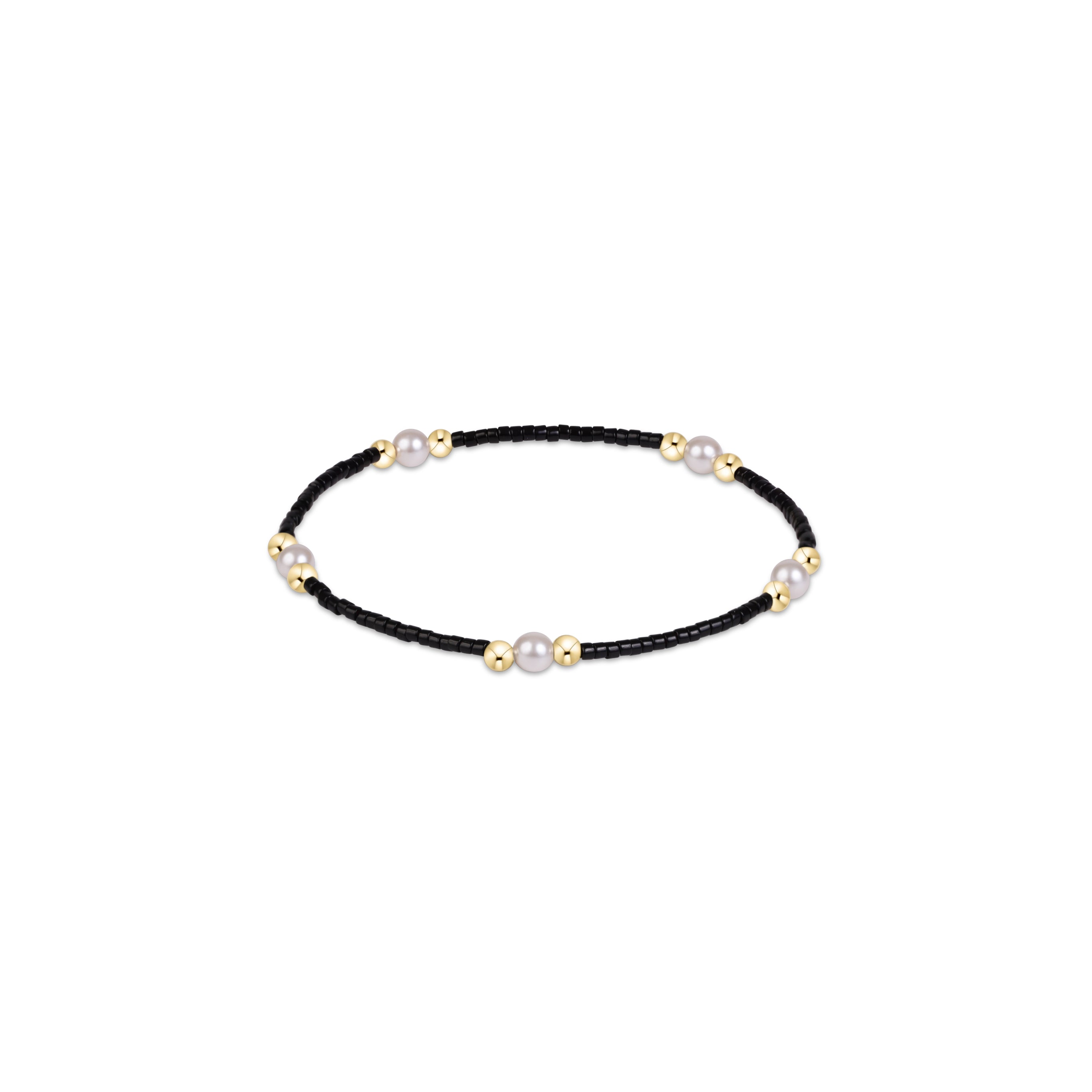 Enewton- Gameday Hope Purpose Pearl Bracelet - Black