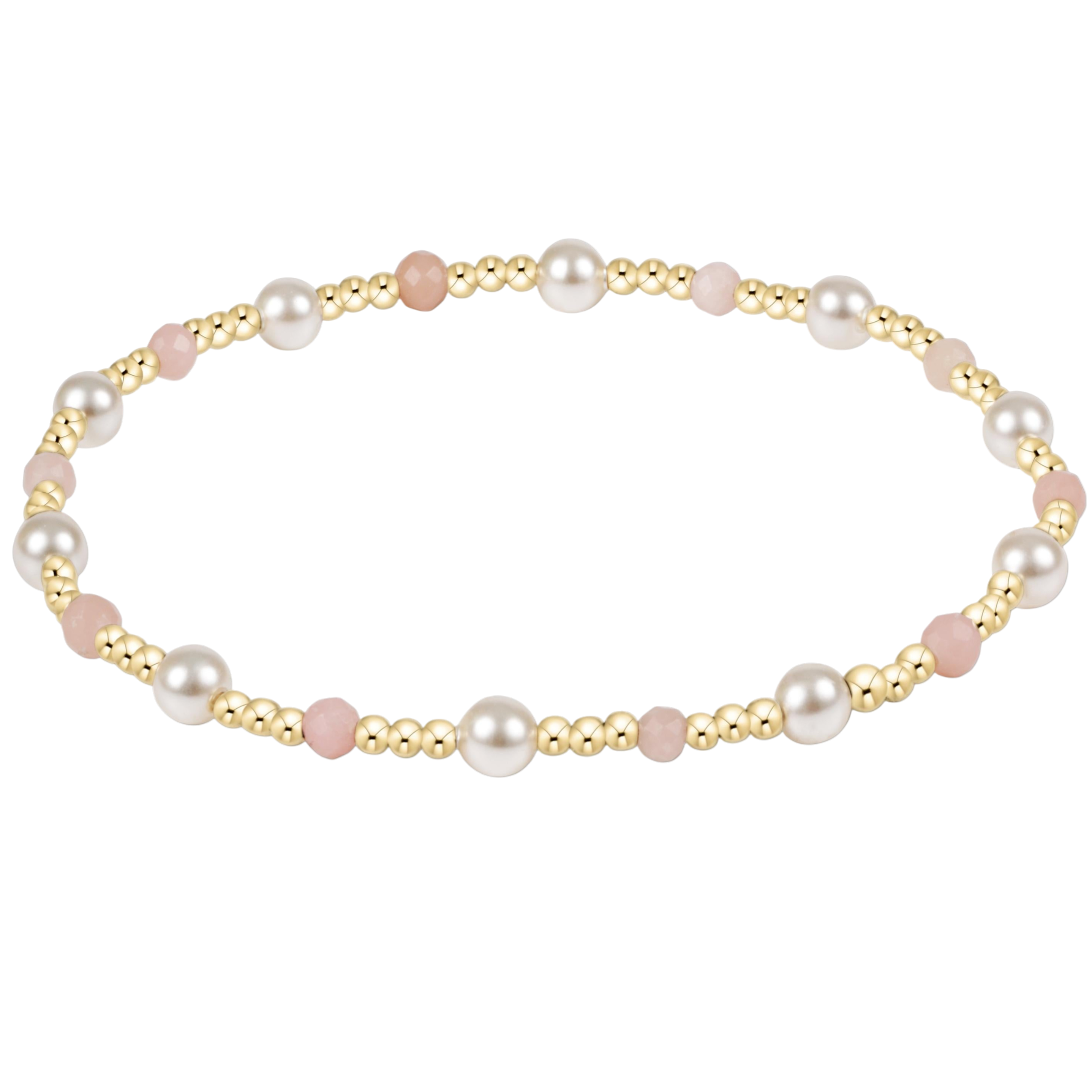 Enewton Pearl Sincerity 4mm Gem Bracelet - Pink Opal