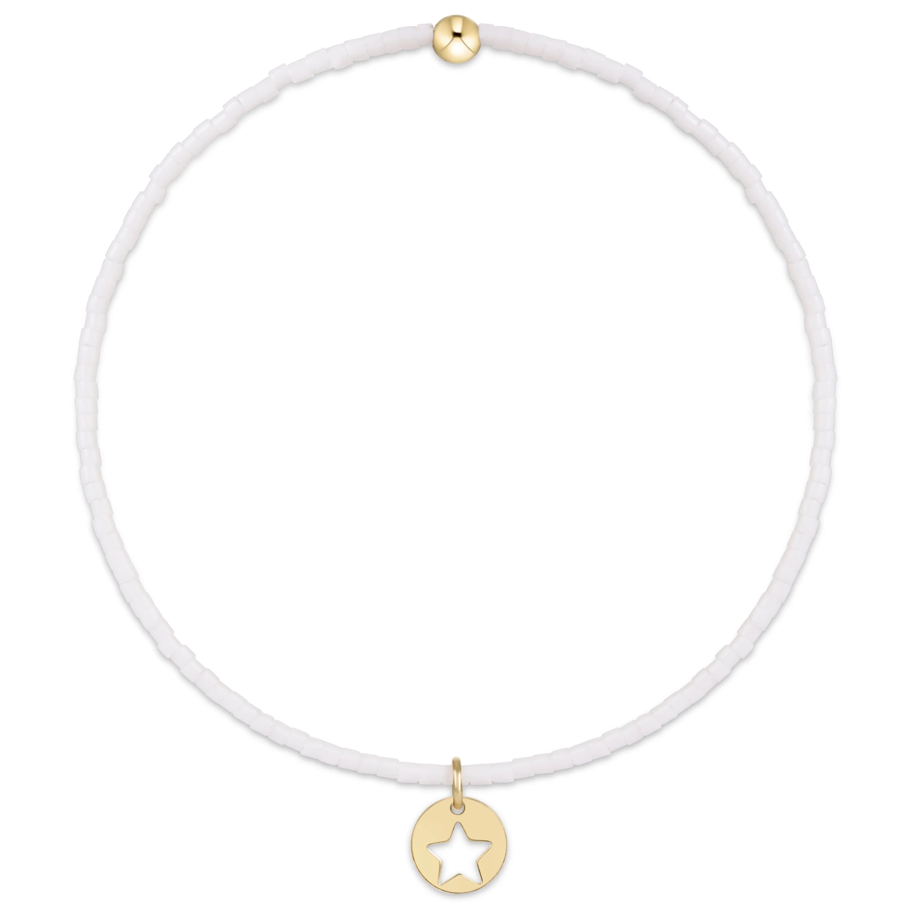 Enewton - Hope Classic Bracelet - White - Star Small Gold Disc
