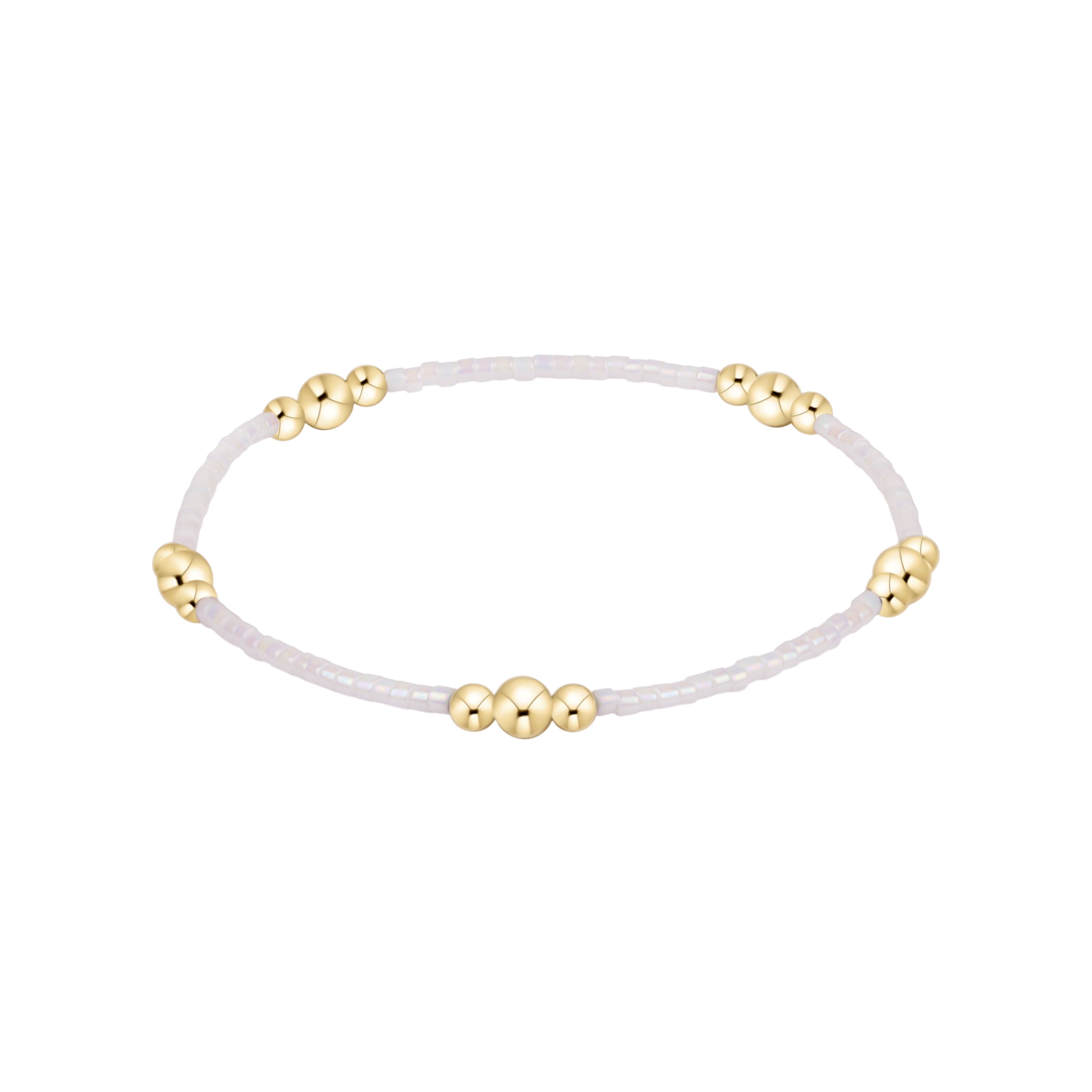 Enewton Hope Purpose Gold Bracelet - Silky White