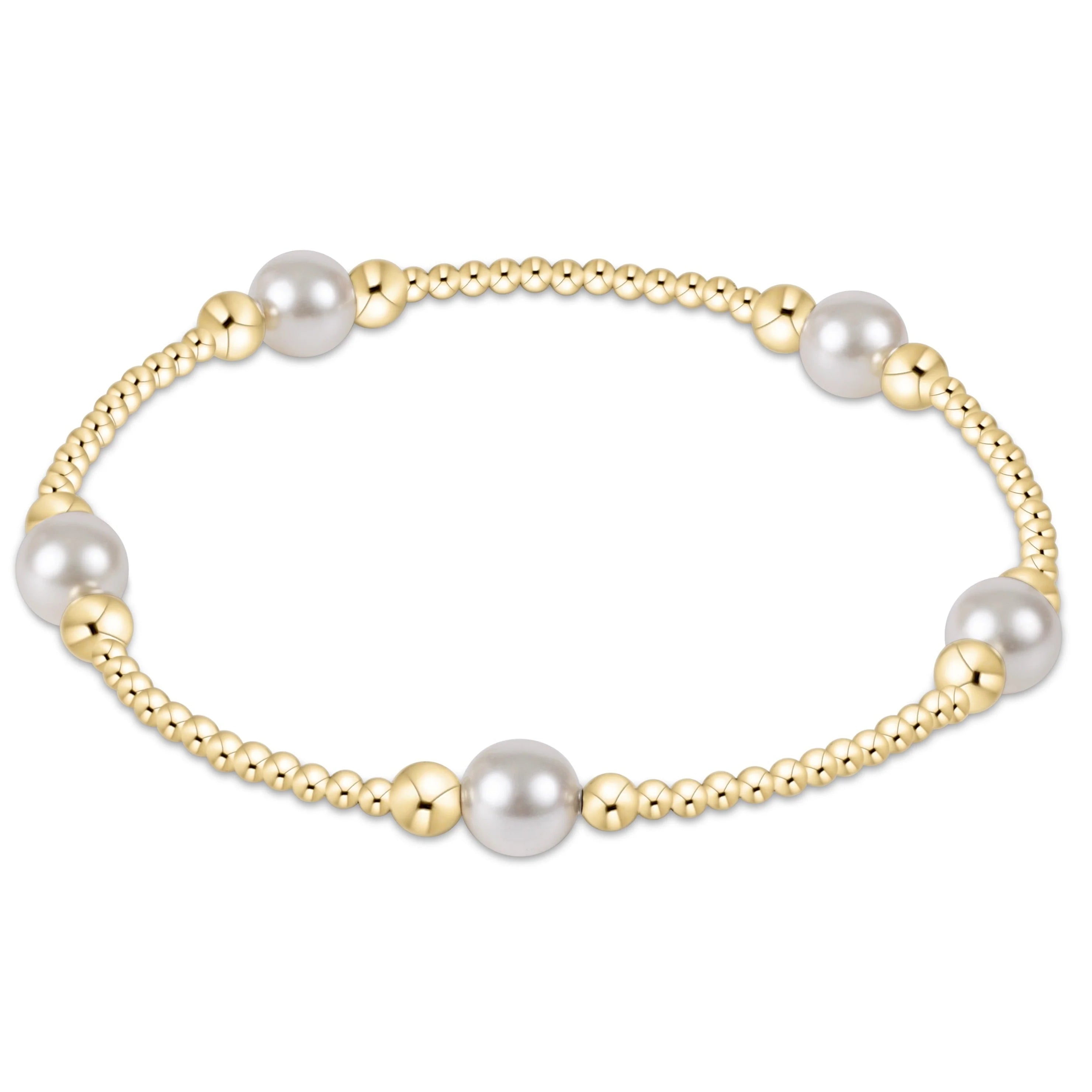 Enewton - Purpose Pearl 5mm Gold Bracelet