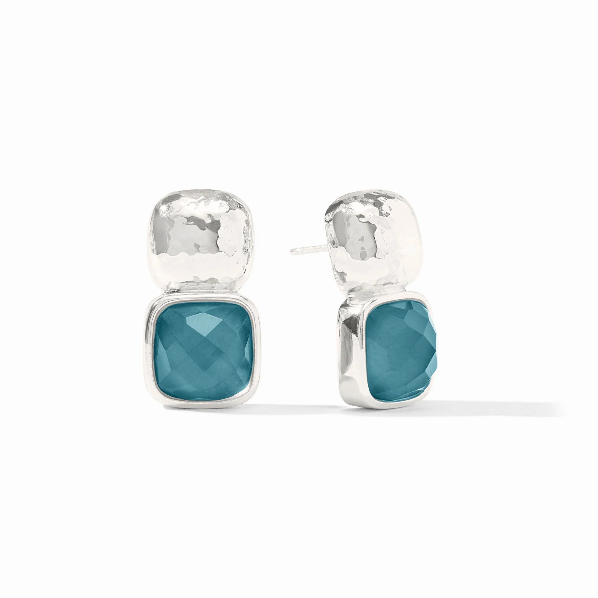 Catalina Earring- Silver, Montana Blue