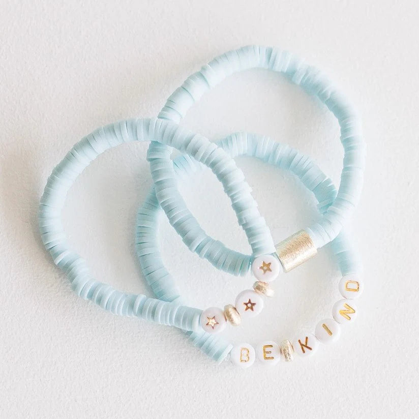 emma- Light Aqua disk bracelets include 3